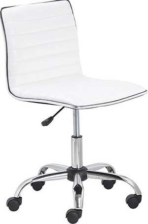 BTExpert Swivel Mid Back Armless Ribbed Designer Task Chair